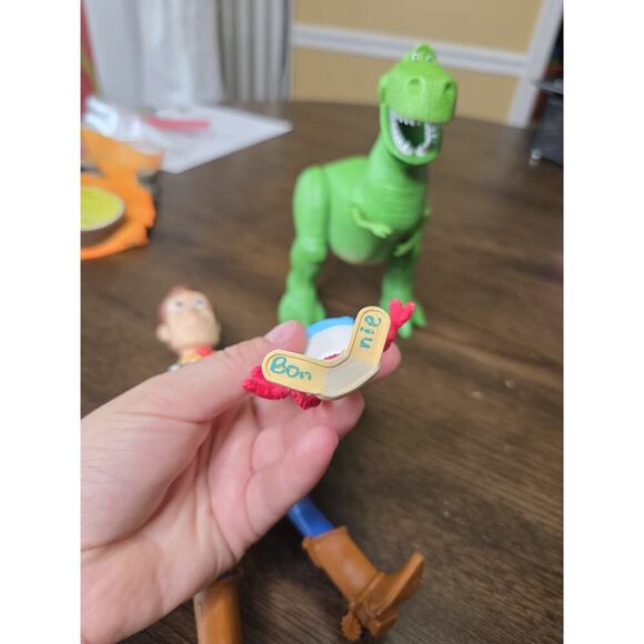 Toy Story Action Figures Lot of 3 Woody, Rex & Spone Forky Disney Pixar VIDEO - Picture 8 of 16